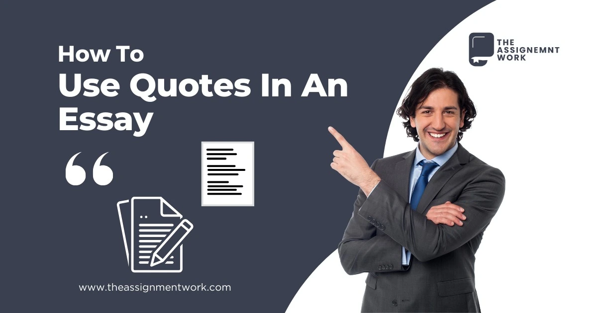 how to use quotes in an essay