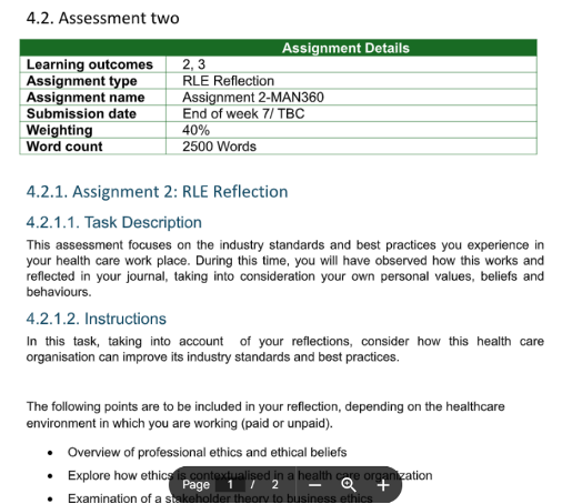 A snapshot of how the assignment instructions look like for a research paper to choose a research paper topic